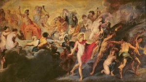 The Medici Cycle: Council of the Gods for the Spanish Marriage, 1621-25 by Peter Paul Rubens